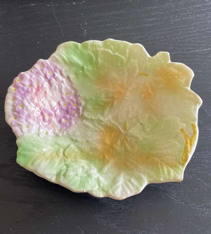 Vintage Hydrangea Trinket dish - AVON pottery