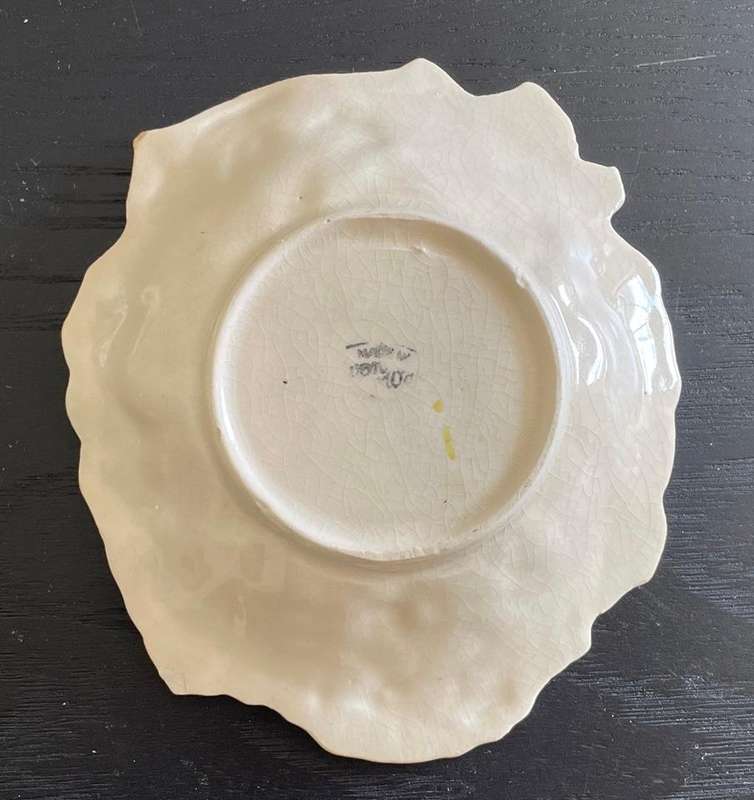 Vintage Hydrangea Trinket dish - AVON pottery