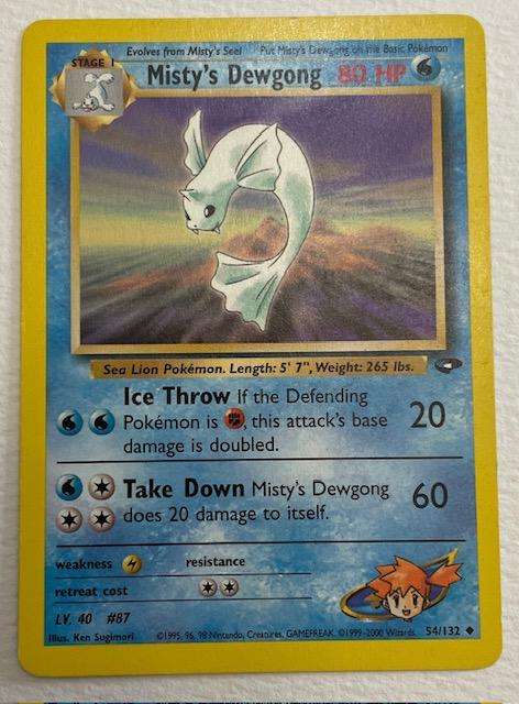 Pokémon TCG - MISTYS DEWGONG - 2000 - 54/132 - UNCOMMON - LP NM