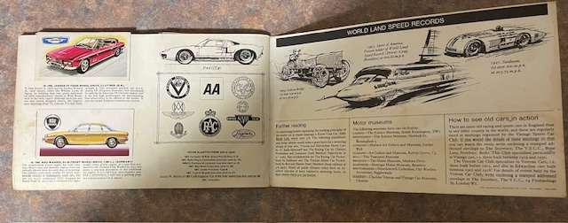 Brooke Bond Cards Booklet. The History of Motor Cars