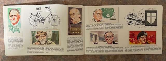Brooke Bond Cards. Famous People 1869 - 1969 booklet