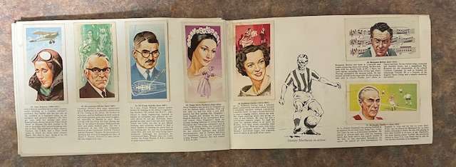 Brooke Bond Cards. Famous People 1869 - 1969 booklet