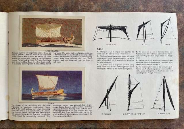 Brooke Bond Card Booklet. The Saga of Ships