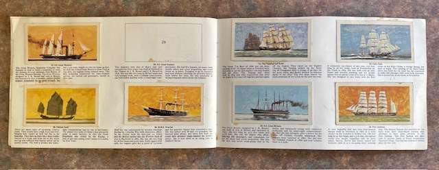 Brooke Bond Card Booklet. The Saga of Ships