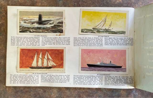 Brooke Bond Card Booklet. The Saga of Ships