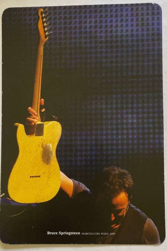 Postcard - Music Box -BRUCE SPRINGSTEEN photo by Marcelo Del Pozo - Concertino 2012 RARE!