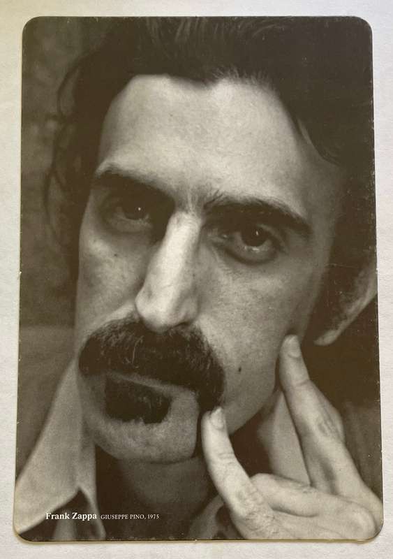 Postcard - Music Box -FRANK ZAPPA photograph by Guiseppe Pino 1975 - Concertino 2012 RARE!