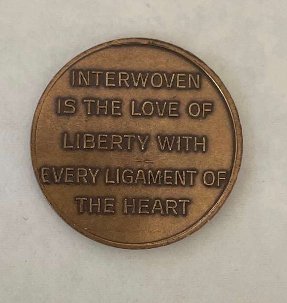 Vintage George Washington Token  - Liberty Inscription on the back