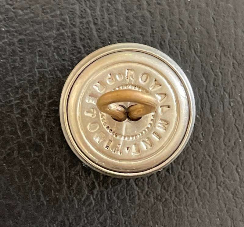 Vintage South African Railways button WWII