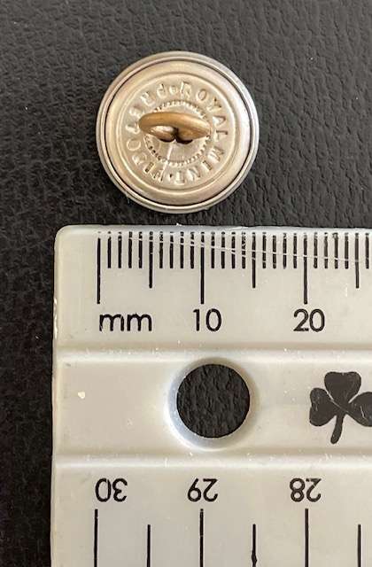 Vintage South African Railways button WWII