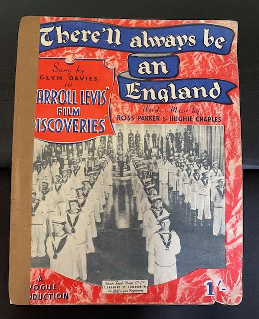 Vintage Music booklet -"There'll always be an England" Irwin Dash Music Co. Ltd - Wartime