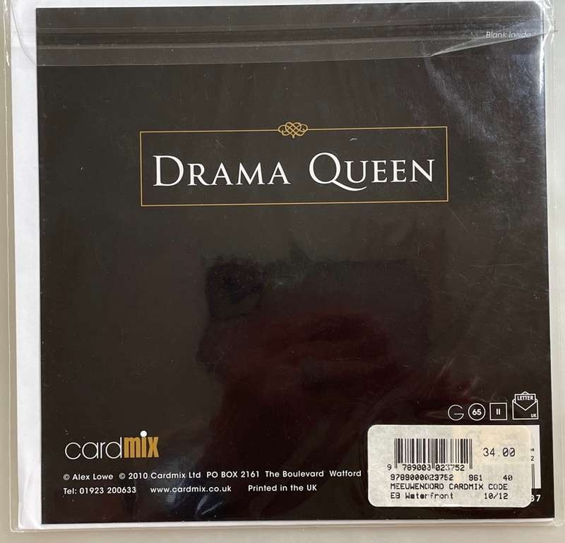 CHEEKY card ! Drama Queen - pic from The Hypnotist 1912