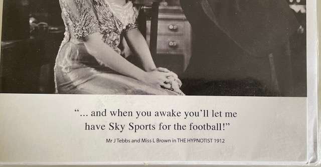 CHEEKY card ! Drama Queen - pic from The Hypnotist 1912