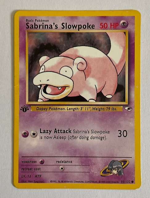 Pokémon TCG - SABRINA'S SLOWPOKE - 95/132 1999 - 2000