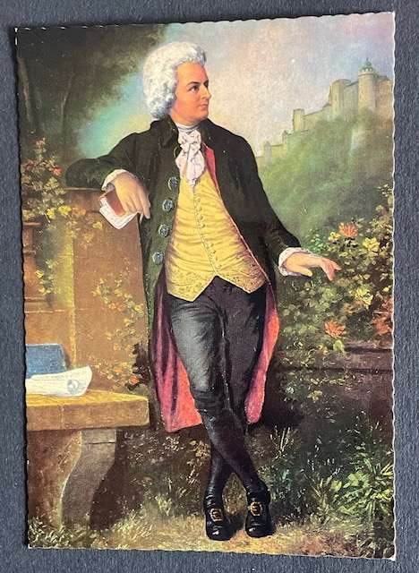 Vintage Art postcard - Wolfgang Amadeus Mozart ,Salzburg # F323