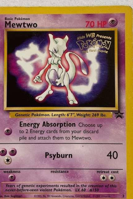 Pokémon Trading Card - 1999 - MEWTWO PROMO #3