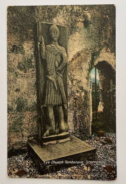 Antique Postcard - Valentines - Eye Church Stornaway - posted in 1910
