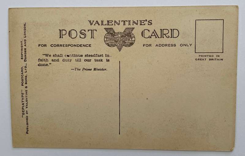 Antique postcard - St Oswalds Church, Winwick - Valentines Sepiatype # 216097