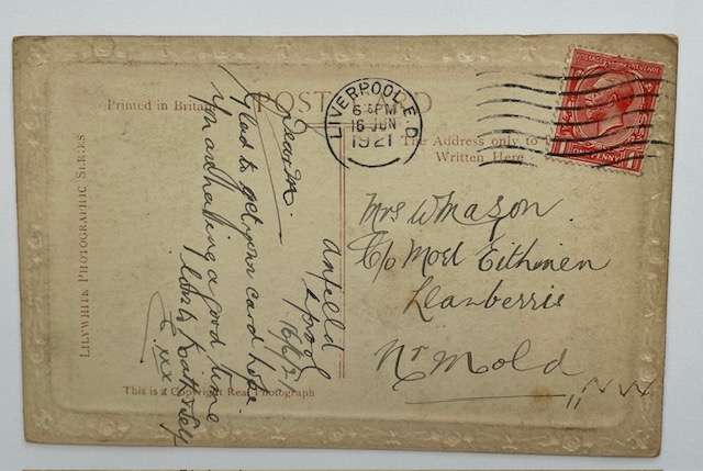Antique postcard - Shirley Mason, movie star - Lilywhite series - posted 1921