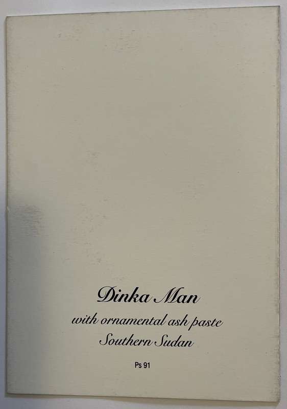 Art Notelet - Dinka Man, Southern Sudan - from original pastel by Stephanie Brice
