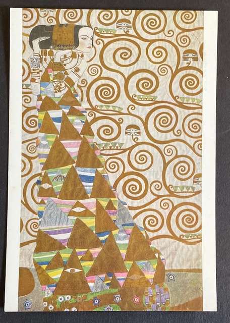 Vintage Art postcard - GUSTAV KLIMT - DIE ERWATUNG - AUSTRIA