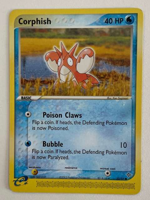 Pokémon Trading Card - CORPISH 2003 - 52/97  - LP