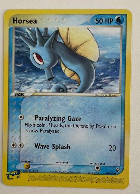 Pokémon Trading Card -HORSEA 2003 - 58/97 - LP