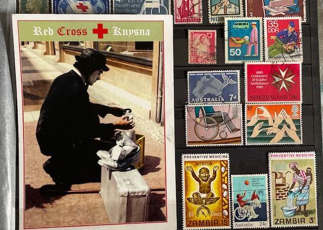 Thematic stamps - MEDICAL - and postcard