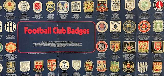 Vintage collectable -The ESSO Collection of Football Club badges 1970's