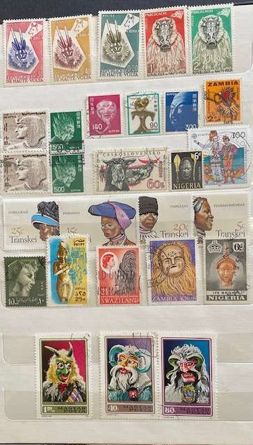 Thematic stamps - Masks and traditional markings. 2. Mixed world