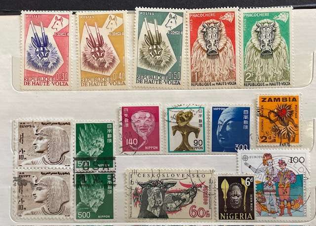 Thematic stamps - Masks and traditional markings. 2. Mixed world