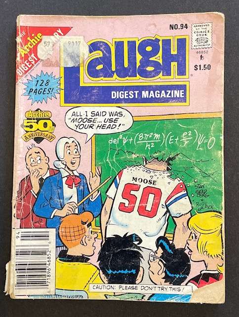 Archie Comic Book - 1991 - "50TH ANNIVERSRY!" LAUGH DIGEST #94 - 128 PAGES