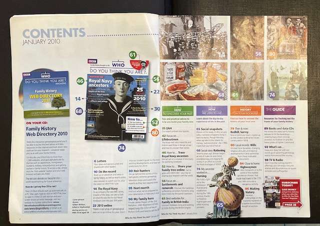 BBC FAMILY HISTORY MAG - ROYAL NAVY ANCESTORS - NAVY RECORDS - #30, 2010 * MARITIME HISTORY