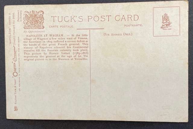 Vintage postcard - TUCK'S - NAPOLEON (SERIES II) "OILETTE