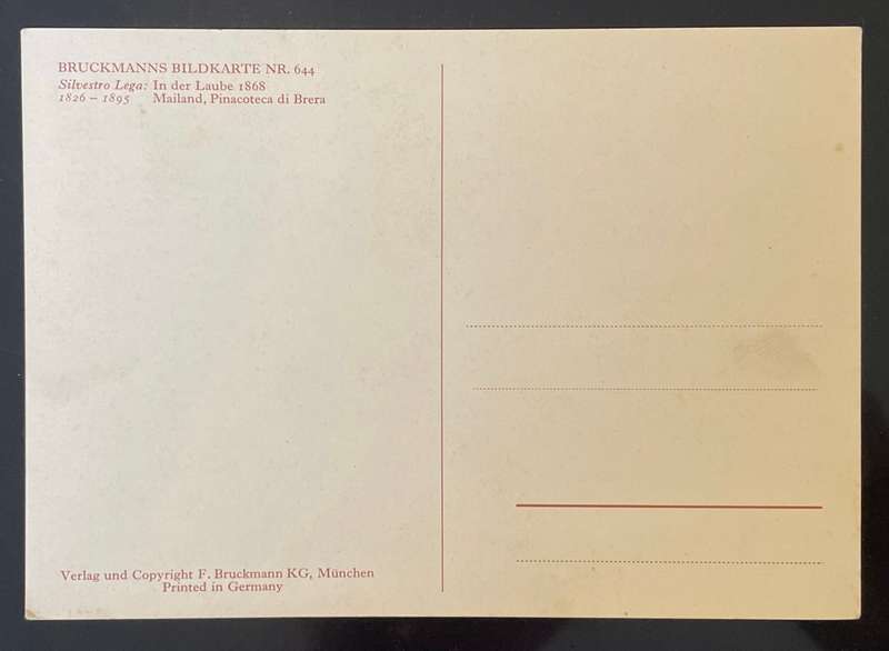 Art postcard - BRUCKMANNS BULDKARTE - #644