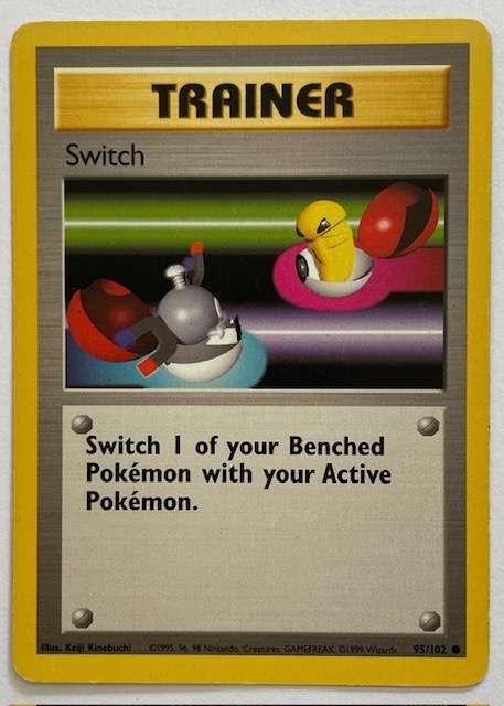 Pokémon Trading Card - Trainer - SWITCH - 1999 - 95/102 LP