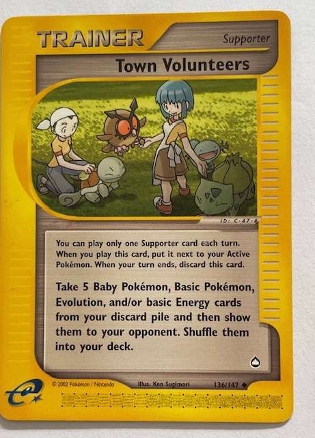 Pokémon Trading Card - Four Trainer Cards - all LP