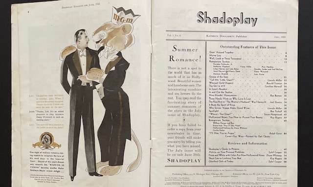 SHADOPLAY MAGAZINE  - JUNE 1933 - HISTORICAL MOVIE MEMORABILIA - 84 PAGES