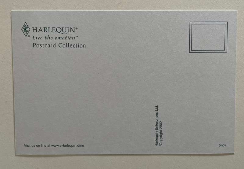 Postcard  - Harlequin card - "Live The Emotion"