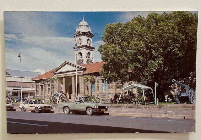 Vintage postcard - Ladysmith Town Hall - posted in 1995 - AFRICANA