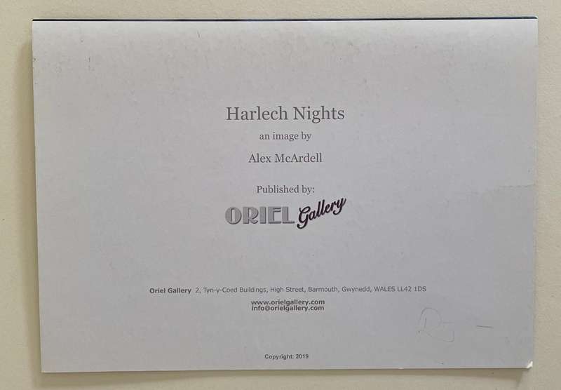 Card - Large - "Harlech Nights" an image by Alex McArdell - Oriel Gallery