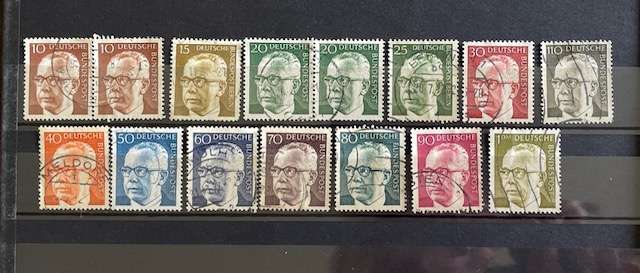 West German stamps - Gustav Heinemann - 1970's. Used