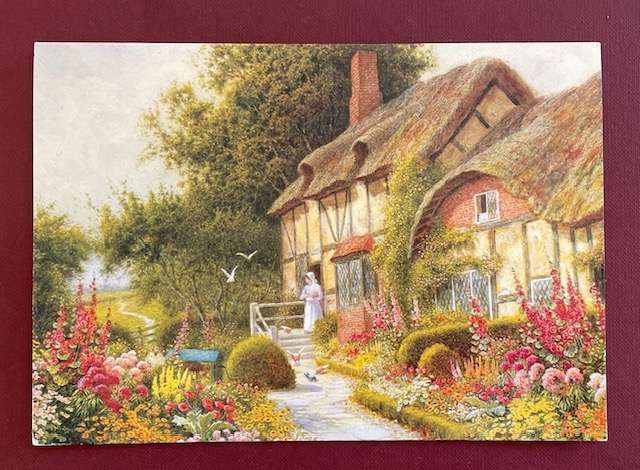 Postcard / BLANK CARD - LARGE - ANNE HATHAWAY'S COTTAGE - Claud Stachan - 2004 Robert Frederick Ltd