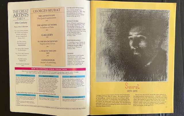 The Great Artists - SEURAT - 1985 - #9 - Marshall and Cavendish