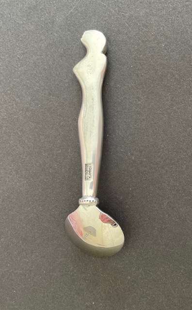 Carrol Boyes - pewter sugar spoon. "Woman design"