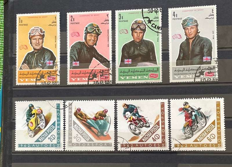 Thematic stamps - Motorbikes and Famous Motorbike Racers - used