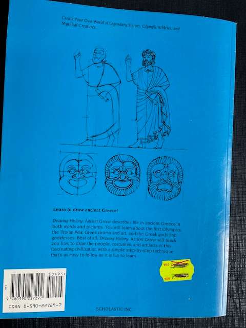 Drawing History - ANCIENT GREECE - 1989 - Scholastic - E. Raphael & D. Bolognese