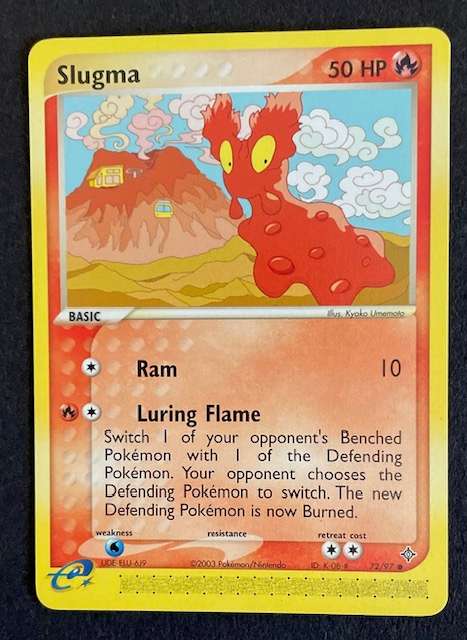 Pokémon Trading Card - 2003 - SLUGMA - 72/97  LP