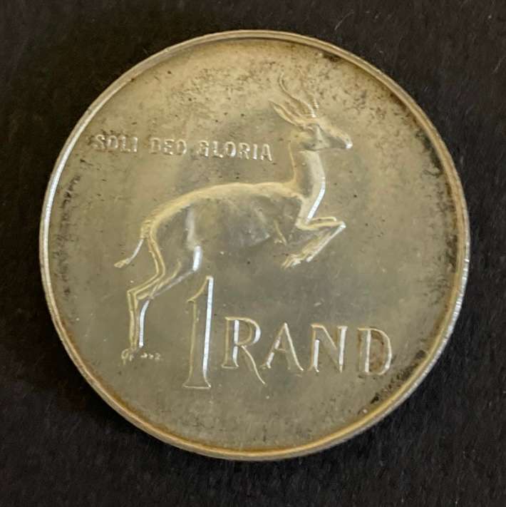 Large R1 coin - South Africa 1966