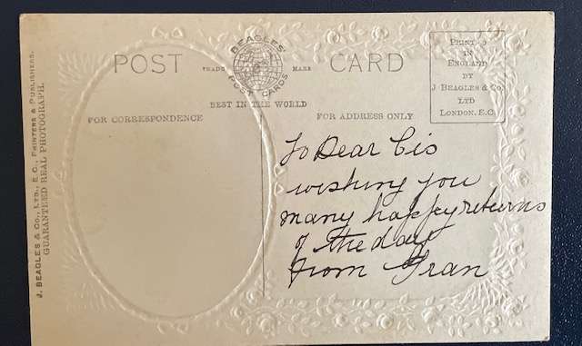 Antique Beagles Postcard - Embossed - #755K